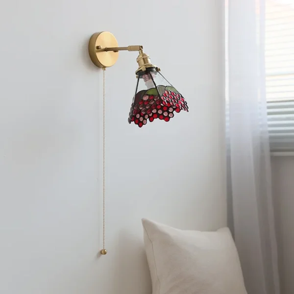 IWHD Up Down Rotate LED Wall Lamp Switch Modern Nordic Colorful Glass Living Room Bathroom Lights Above Mirror Applique Murale - Image 3