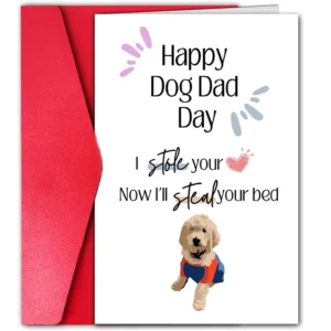 1 pc Funny Father’s Day Card for Dog Dads Creative Cards. The perfect gift for your pet family.
