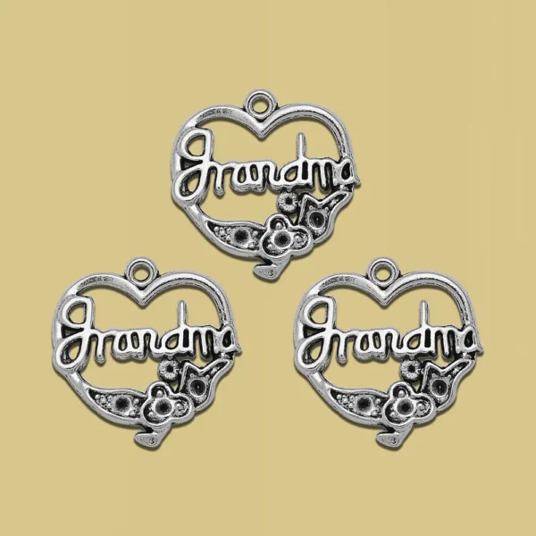 10pcs/lots Mother’s Day Super Mom Charms Mama Grandma Pendants For Diy Necklace Keychain Jewelry Making Supplies Accessories - Image 4