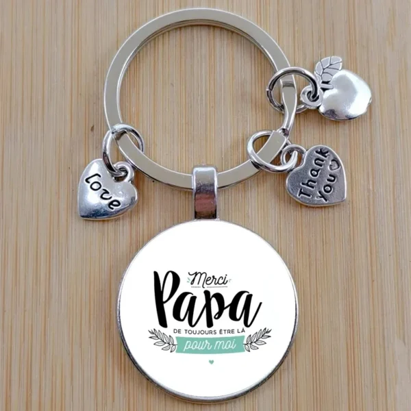 DIY keychain, the best French printed keychain in the world for fathers as a holiday birthday gift