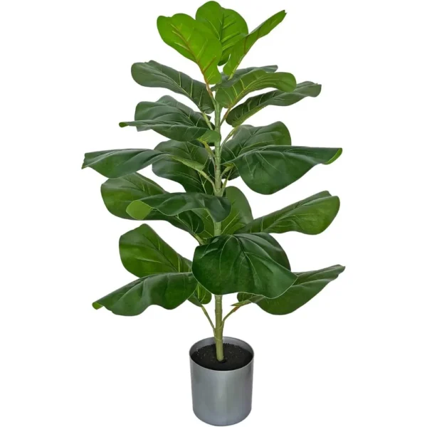 30.5" Little Artificial Fiddle Leaf Fig Tree/Faux Ficus Lyrata for Home Office Decoration