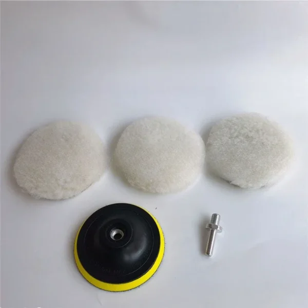 5pcs/ Set Self-adhesive Polishing Disc Pad Car Beauty Polishing Car Paint Care Waxing Cleaning Wool Set Auto Beauty Accessories - Image 2
