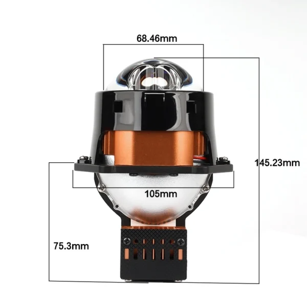 S600 Prism Double laser lens WAY MAKER Bi led 55W 80W high power led projector blue lens 6000K - Image 2