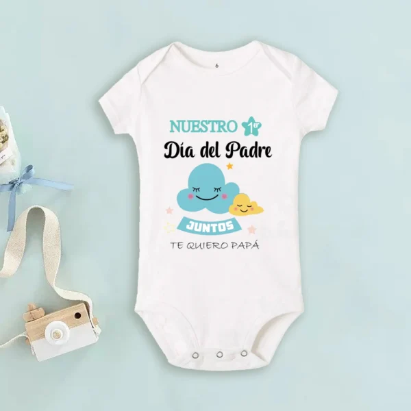 Father‘s Day Set Our First Father's Day Together I Love You Dad Pattern Print Family Matching Outfit Father's Day Party Clothing - Image 6