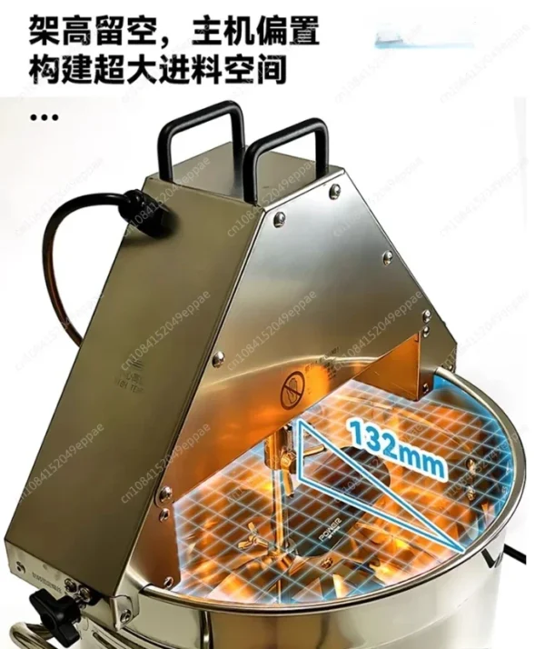 10L Commercial/Home Electric Mixer Machine Stainless Steel Pot, Jam/Sauce Cooking Mixer with Stirring Rod for Kitchen/Bakery - Image 6