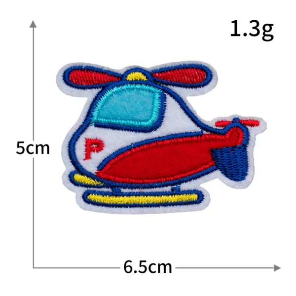 Aircraft Rocket Embroidery Card Embroidered Cloth Patch Clothing Patches Small Children's Clothing Applique Stickers Scp - Image 6