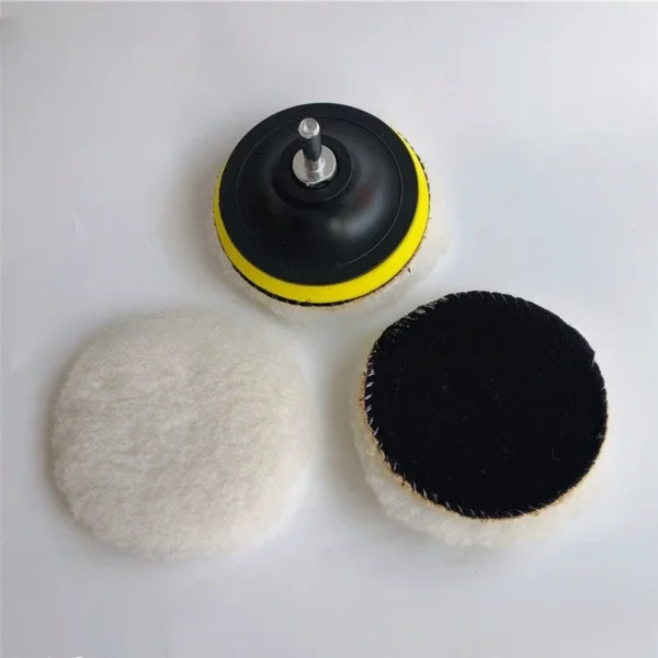 5pcs/ Set Self-adhesive Polishing Disc Pad Car Beauty Polishing Car Paint Care Waxing Cleaning Wool Set Auto Beauty Accessories