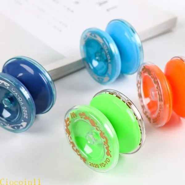 Y1UB Yo Yo Trick Ball Colorful Plastic Yo-yos Toy for Toddlers Responsive Game Interactive String Yo Yo for Beginners