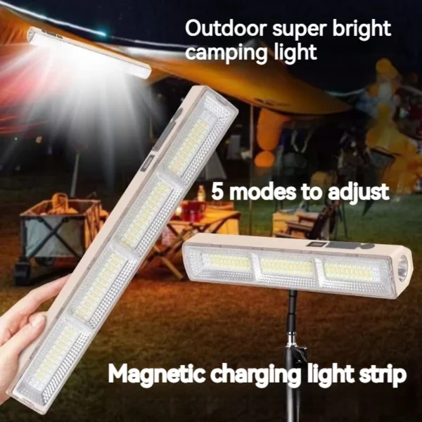 Magnetic Camping Latern 200w Waterproof Led Outdoor Light Lamp with rechargeable charging as camping supplies Emergency lights
