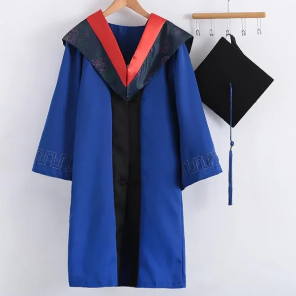 Graduation Uniform Bachelor Cloaks Hat Graduation Ceremony Outfits Degree Master Uniform Graduation Photography Graduation Robes - Image 3