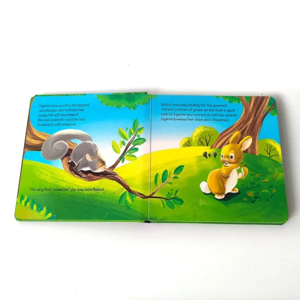 Board book printing Squirrels secret Baby bedtime story Animals kindergarten Education books - Image 2