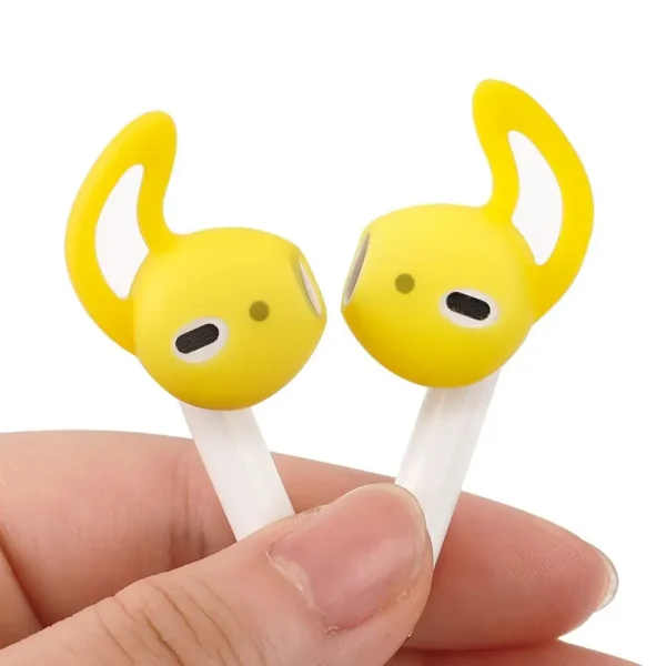 1 Pair Silicone Earphone Holder Prevent Falling Off Anti Drop Silicone Earbud Covers Non-Slip Anti Falling Protector Earphone - Image 3