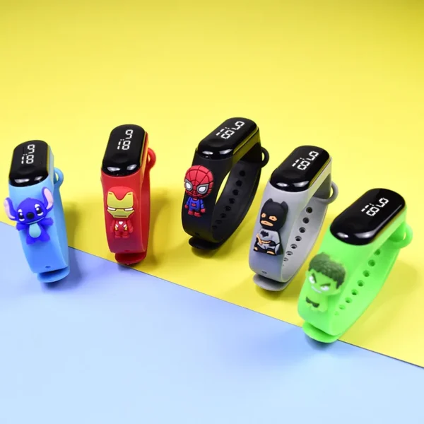Marvel Children's Watch Fashion Cartoon Watches Electronic Digital LED Display Watches Waterproof Holiday Gift Kids Watches - Image 2