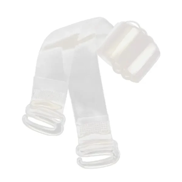 1Pair Invisible Bra Strap Elastic Shoulder Belt Transparent Non-Slip Plastic 1cm - Image 4