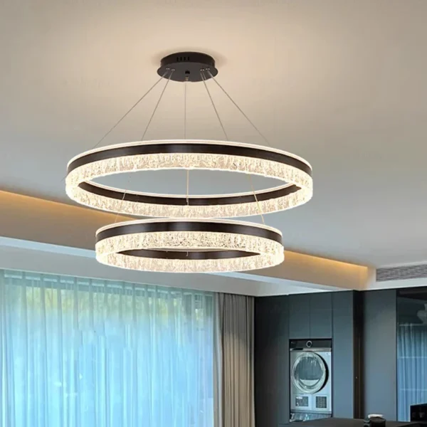 home decorationPendant lights, luxury crystal living room chandelier, dining room Pendant lamp, ceiling light, indoor lighting - Image 3