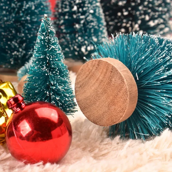 Dollhouse Decor Christmas Tree Decoration Holiday Decoration Iron Base Miniature Village Decor Christmas Scene - Image 3