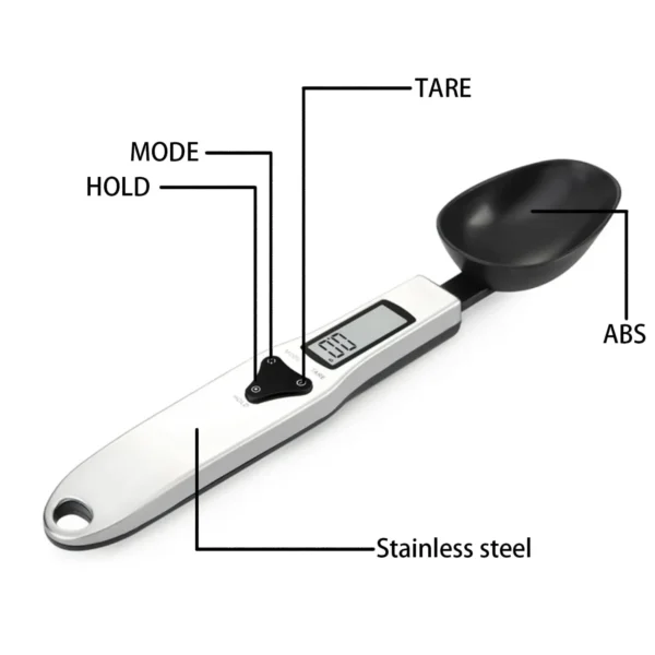 500g/0.1g Electronic Spoon Scale Measuring Cup Portioning Tea Flour Spices Medicine Kitchen Tool Accessories - Image 2