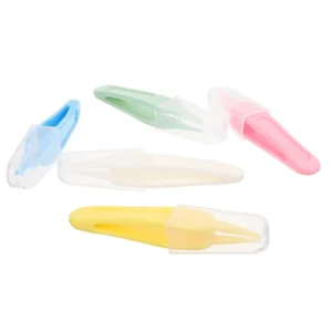 5 Pcs Infant Nose Cleaner Safety Precision Tweezer Round Booger Clip Portable Daily Remover for Baby Nasal Care