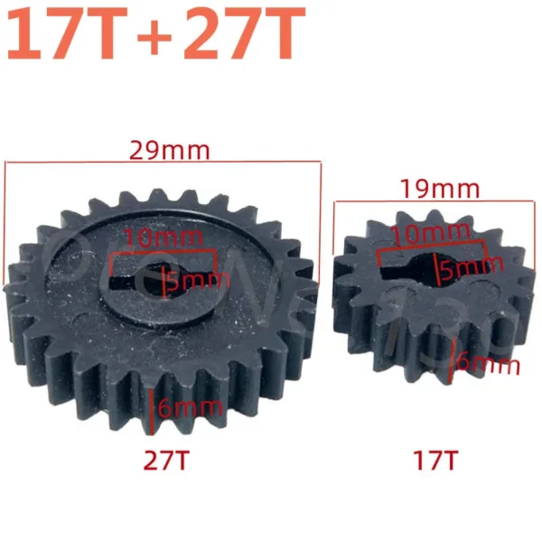 2Pcs 08067 Diff Gear 4 (17T) & 5 (27T) HSP 1/10 RC Model Car Spare Parts - Image 2