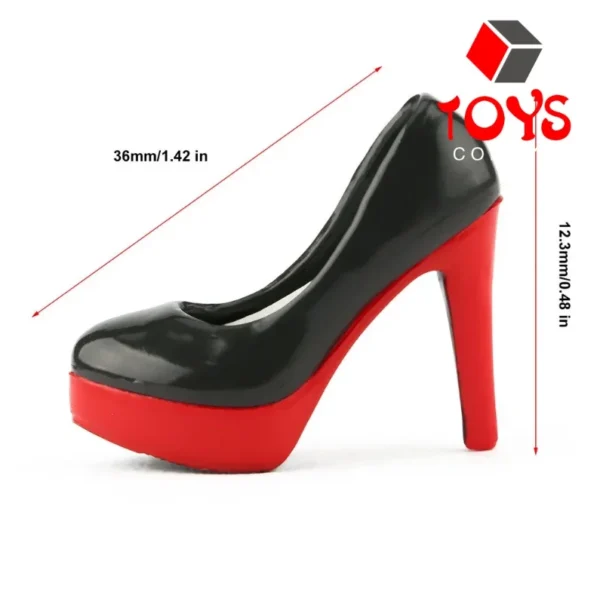 1/6 Fashion Girl High Heel Shoes for Female Women Simulation Stiletto Court Shoes Model for 12"Phicen Tbleague Body Doll - Image 2