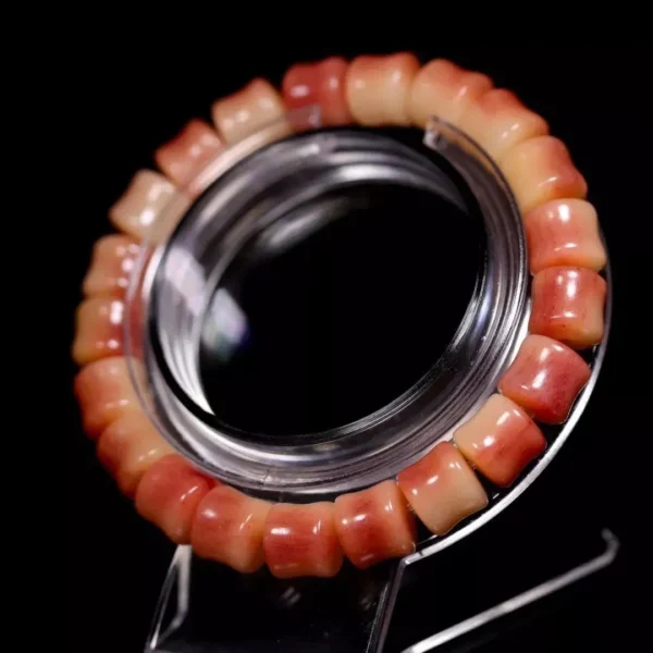 Natural Full Blood Camel Bone Bracelet Wheel Old Bucket Beads Fidelity Bone Art Hand String Collection High-end Wen Play Men's - Image 5