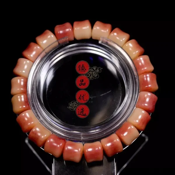 Natural Full Blood Camel Bone Bracelet Wheel Old Bucket Beads Fidelity Bone Art Hand String Collection High-end Wen Play Men's