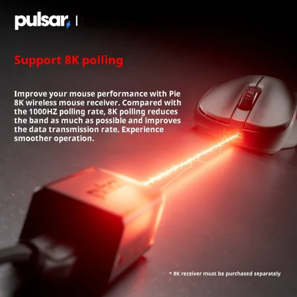 PULSAR x2v3 mini Xlite v4 mini T1 Edition Wireless Gaming Mouse XS-1 Sensor E-Sport 8khz Polling Rate for FPS CS Valorant OW COD - Image 5