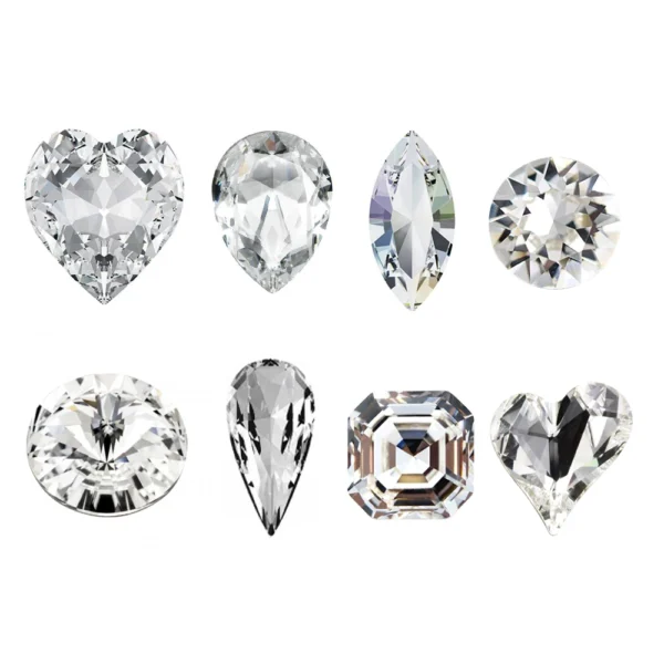 Super Clear 10PCS Different Shapes Rhinestones Glass DIY Crafts Crystals Jewels Beads For Nail Art Garment Decorations