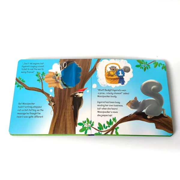 Board book printing Squirrels secret Baby bedtime story Animals kindergarten Education books - Image 3