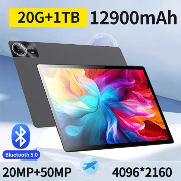 5G 2025 Global Version Tablet 14 Inch 4096×2160 HD 20G Ram 1TB Rom 12900mAh Android 13.0 Wifi Dual SIM Card Network Full screen