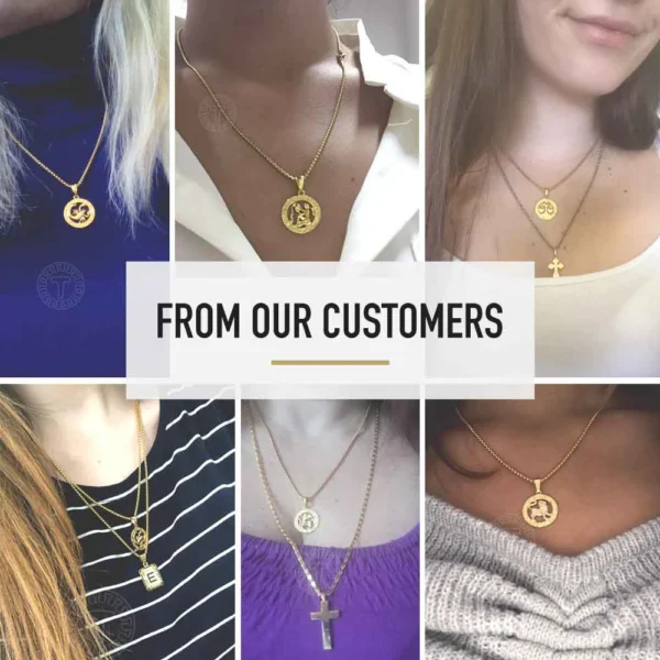 Men's Women's 12 Horoscope Zodiac Sign Gold Color Pendant Necklace Aries Leo Wholesale 12 Constellations Jewelry GPM24 - Image 4