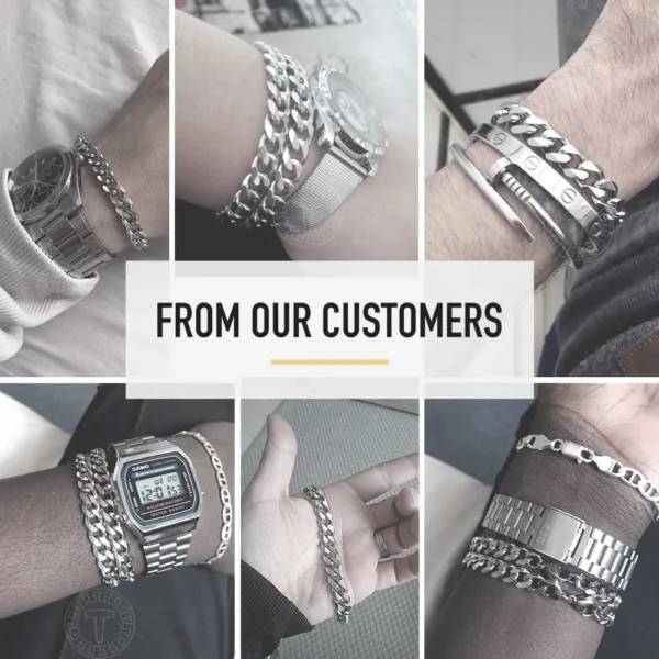 3-11mm Men's Bracelets Stainless Steel Curb Cuban Link Chain Black Gold Color Silver Color Bracelet For Women Jewelry KBM03 - Image 4