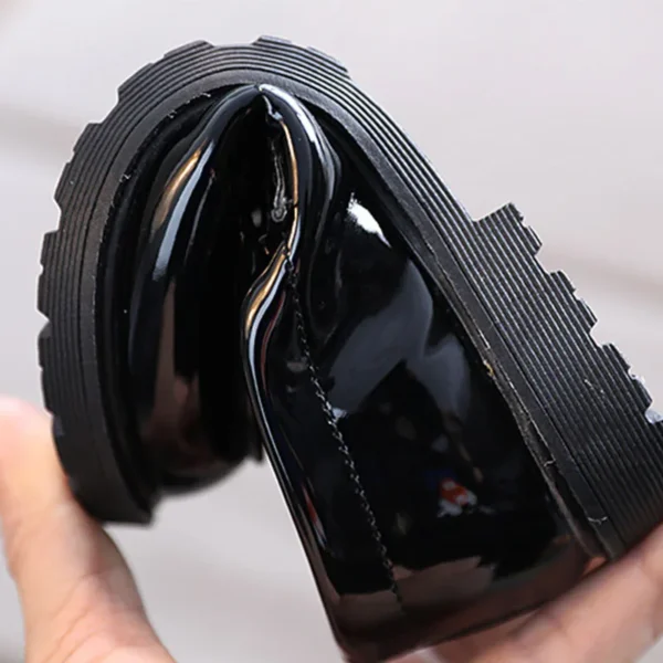 Children's Shoes Girls Autumn Princess Fashion Leather Shoes Kids Soft Sole British Style Black Student Performance Shoes - Image 6