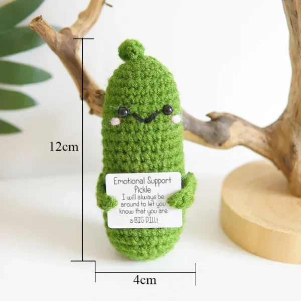 New Positive Energy Potato Hug Pocket Mini Handmade Plush Wool Knitting Doll with Card Funny Christmas Gift Home Room Decoration - Image 5
