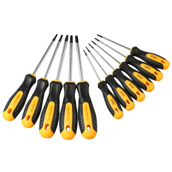 1Set Chrome vanadium steel Torx Screwdriver Set with Hole Magnetic T5-T30Screw Driver Set Kit for Telephone Repair Hand Tool Set - Image 2