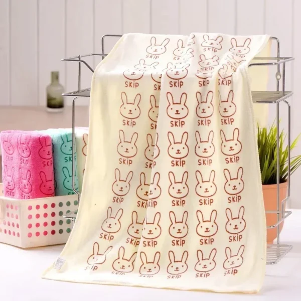 Soft Lovely Cartoon 35x75cm Pets Dog Cat Puppy Super Absorbent Super Large Towel for Dry Hair - Image 4