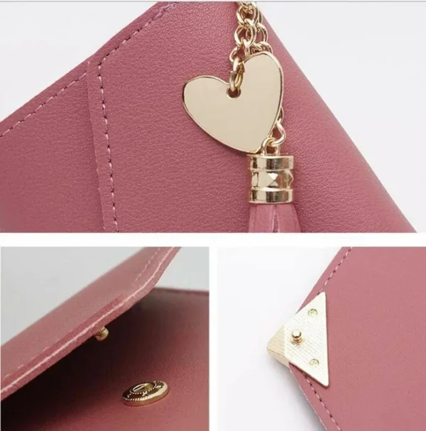 Fashion Women Mini Tassel Wallet Three Fold Female Small Short Wallets Lovely Purse Credit Card Holder Handbag Best Gift for Her - Image 4