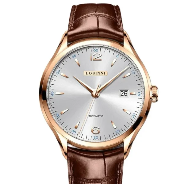 Switzerland Luxury Brand LOBINNI Seagull ST2130 Automatic Mechanical Sapphire 7.7 MM Ultra-thin Men's Watches Waterproof L16005 - Image 2