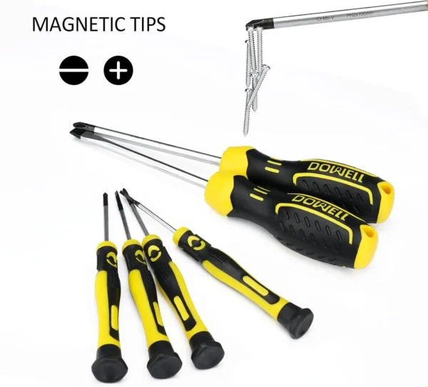 Tool Kit Household Tool Set 185-Piece General Hand Tool Kit with Toolbox Storage Case for Father‘s Day Gifts - Image 3
