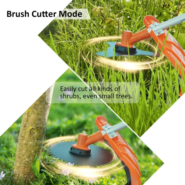 Gas Powered String Trimmer 52cc 6 in 1 Multi Functional Garden Trimming Tools, for Tree Trimming Branch Brush Cutter - Image 5