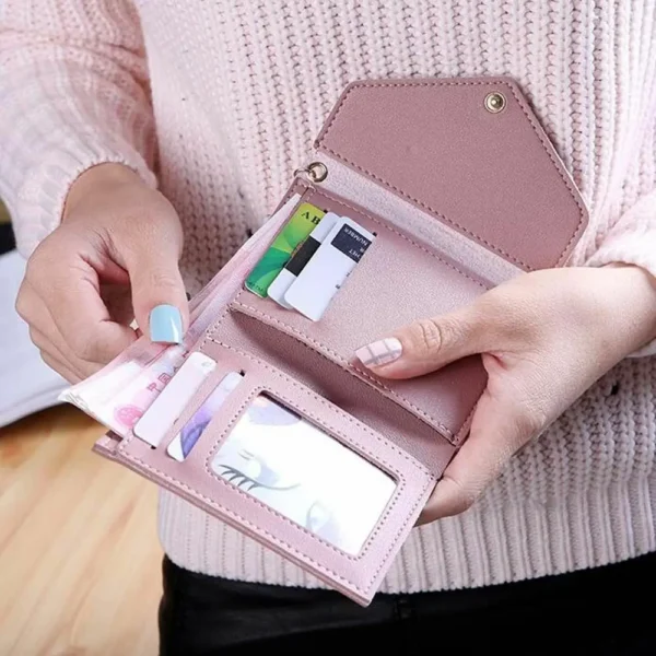 Fashion Women Mini Tassel Wallet Three Fold Female Small Short Wallets Lovely Purse Credit Card Holder Handbag Best Gift for Her - Image 3