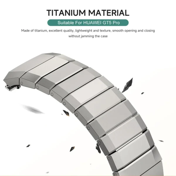 No Gaps Original Titanium Strap for Huawei Watch GT 5 Pro 46mm Quick Link Luxury Metal Bracelet for Huawei Watch GT5 Pro Strap - Image 2
