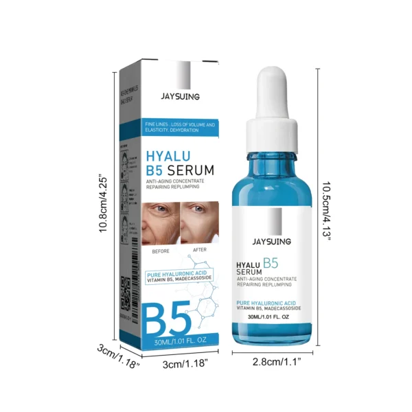 B5 Skin Care Oil Hyaluronic Acid Face Diminish Fine Lines Hydrate Moisturize Firm Lift and Brighten Skin 30ml Hyalu B5 Serum - Image 2
