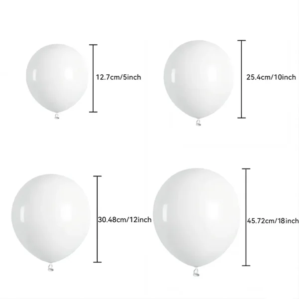 85pcs Blue and White Balloon Arch Kit,Dusty Blue Sand White Matte Balloons for Kids Boy Baby Shower Holiday Wedding Decor - Image 3