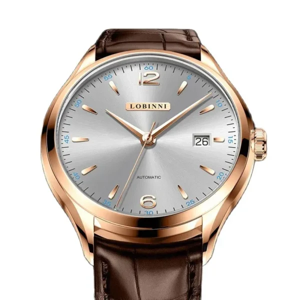 Switzerland Luxury Brand LOBINNI Seagull ST2130 Automatic Mechanical Sapphire 7.7 MM Ultra-thin Men's Watches Waterproof L16005 - Image 3
