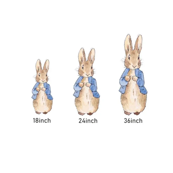 18/24/36inch Rabbit KT Board Jungle Safari Rabbits Cutouts for Baby Shower Birthday Backdrop Wedding Baptism Easter Party Deco - Image 2
