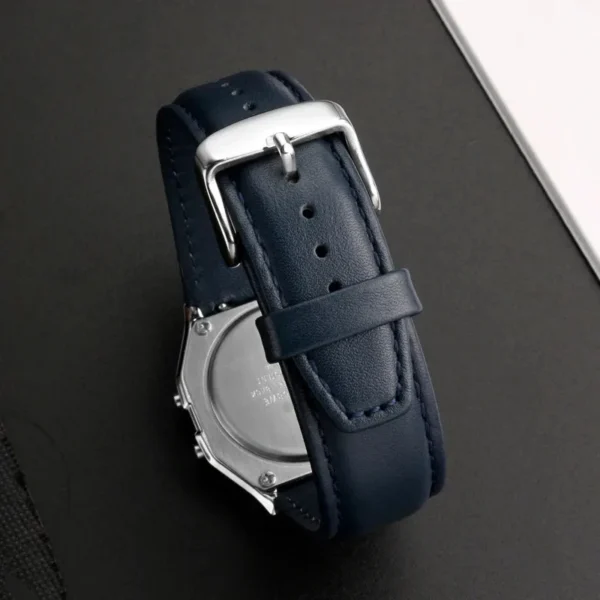 For Casio Retro Small Square A159W-N1 A158WA A168 A159 AE1200 AQ230 700 Business Watch Strap 18mm Genuine Leather Watch Strap - Image 6