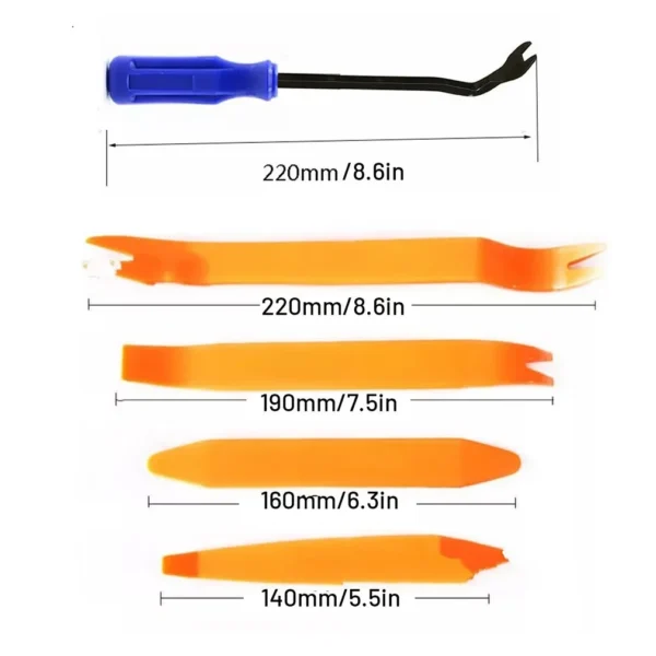 Car Door Clip Panel Trim Removal Tools Kit Navigation Blades Disassembly Plastic Car Interior Seesaw Conversion Repairing Tool - Image 6