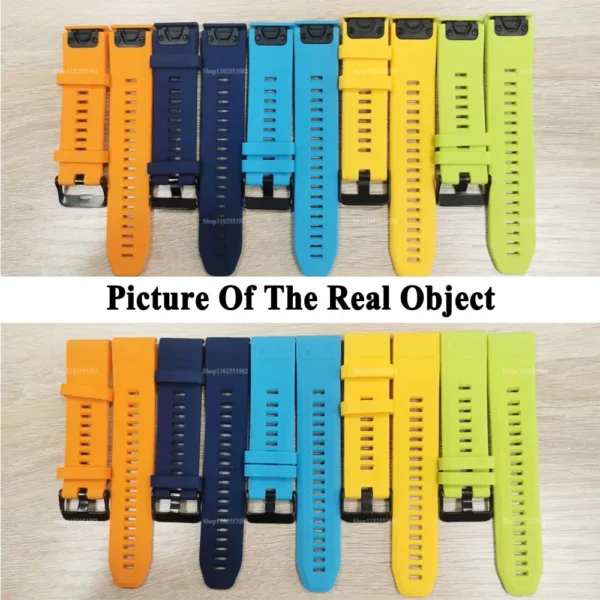 For Garmin Fenix 7X 7 7S 6 6S 6X Pro 5X 5 5S Plus Smart Watch Strap Silicone Band Epix 2 Quick Release 26mm 22mm 20mm Correa - Image 5