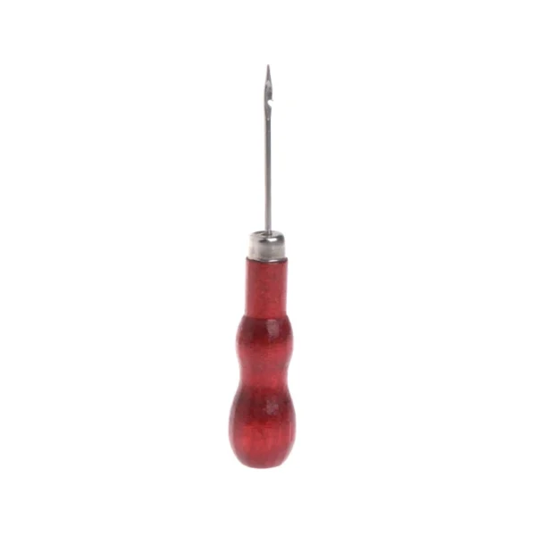 652F Leather Sewing Shoes Wood Handle Tool Awl Hand Stitching Taper Leathercraft Needle Tool Kit Craft Sewing Supplies - Image 3